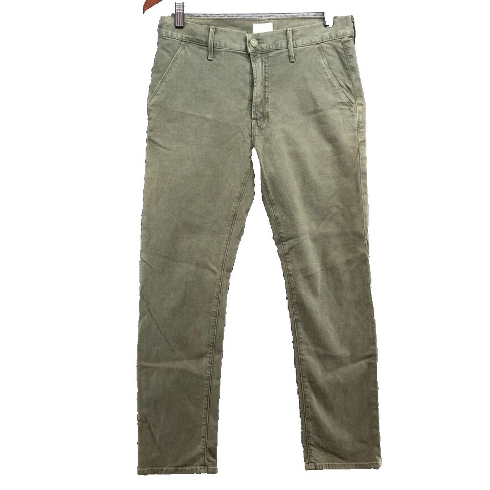 Mother The Vagabond Prep So Far Gone Jeans Womens 26‎ 2 Green Denim Slim Earthy